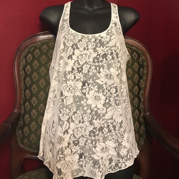 Elena Gilbert American rag lace racerback tank nwt - Picture 1 of 3